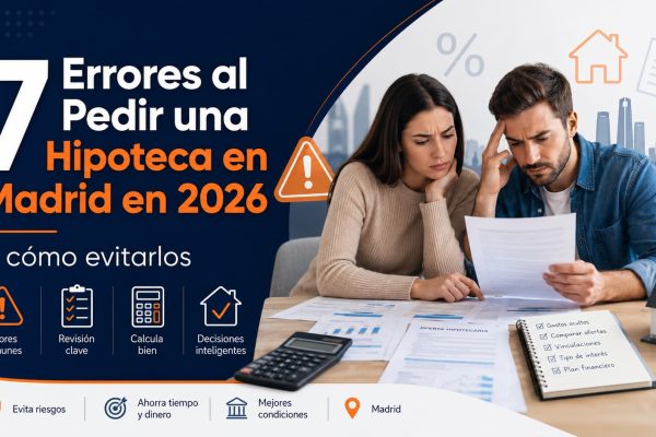 7 errores al pedir una hipoteca en Madrid en 2026 y cómo evitarlos