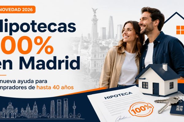 hipoteca 100 Madrid hasta 40 años para comprar primera vivienda en 2026